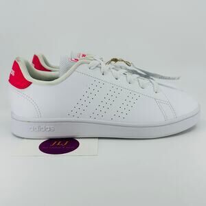 Adidas Kids' Advantage Lifestyle Court Lace Sneakers White / Pink GY6996 Size 4Y